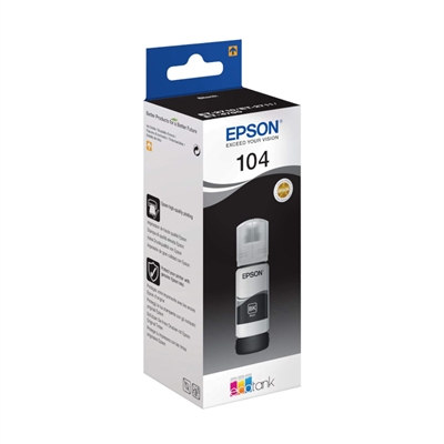 Epson Botella Tinta Ecotank 104 Negro 70ml